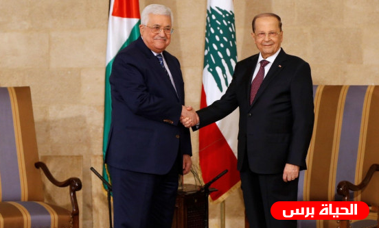 الرئيس عباس يلتقي نظيره اللبناني في قطر